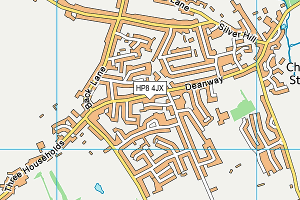 HP8 4JX map - OS VectorMap District (Ordnance Survey) HP8 4JX map - OS VectorMap District (Ordnance Survey)