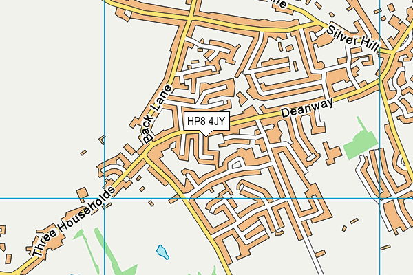 HP8 4JY map - OS VectorMap District (Ordnance Survey) HP8 4JY map - OS VectorMap District (Ordnance Survey)