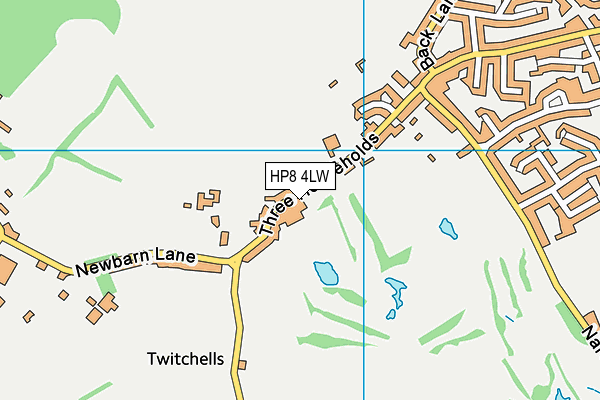 HP8 4LW map - OS VectorMap District (Ordnance Survey)
