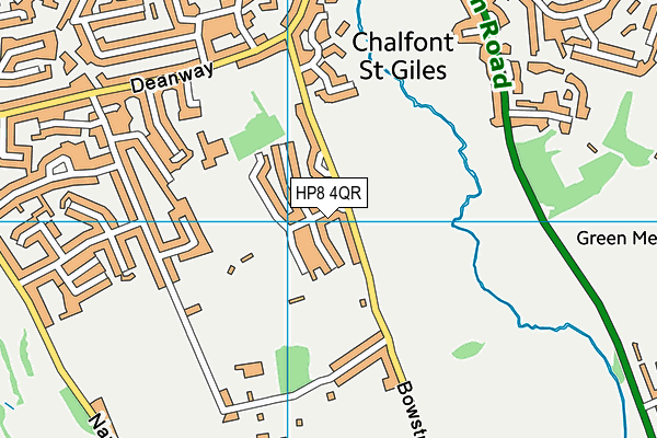 HP8 4QR map - OS VectorMap District (Ordnance Survey)
