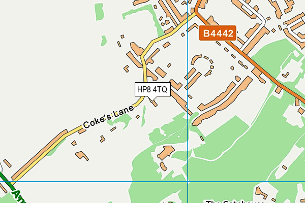 HP8 4TQ map - OS VectorMap District (Ordnance Survey) HP8 4TQ map - OS VectorMap District (Ordnance Survey)