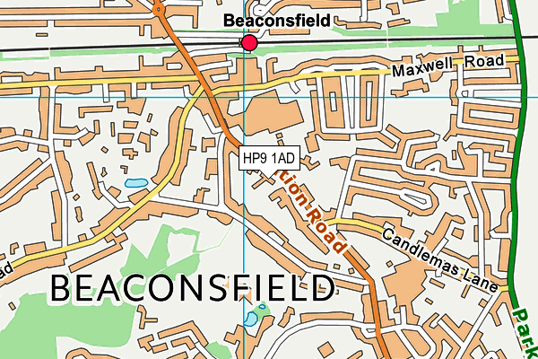 HP9 1AD map - OS VectorMap District (Ordnance Survey) HP9 1AD map - OS VectorMap District (Ordnance Survey)