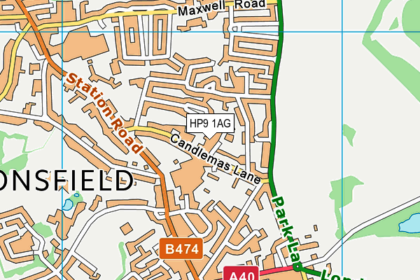 HP9 1AG map - OS VectorMap District (Ordnance Survey) HP9 1AG map - OS VectorMap District (Ordnance Survey)