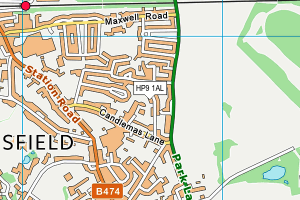 HP9 1AL map - OS VectorMap District (Ordnance Survey)