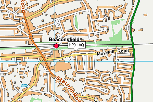 HP9 1AQ map - OS VectorMap District (Ordnance Survey) HP9 1AQ map - OS VectorMap District (Ordnance Survey)