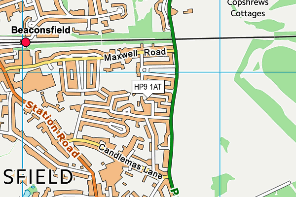 HP9 1AT map - OS VectorMap District (Ordnance Survey) HP9 1AT map - OS VectorMap District (Ordnance Survey)