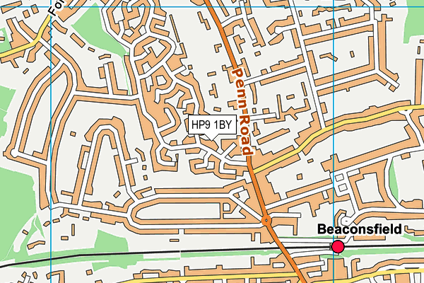 HP9 1BY map - OS VectorMap District (Ordnance Survey) HP9 1BY map - OS VectorMap District (Ordnance Survey)