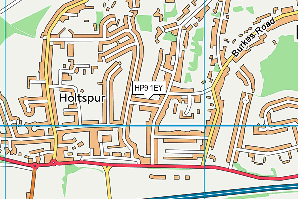 HP9 1EY map - OS VectorMap District (Ordnance Survey) HP9 1EY map - OS VectorMap District (Ordnance Survey)
