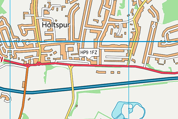 HP9 1FZ map - OS VectorMap District (Ordnance Survey) HP9 1FZ map - OS VectorMap District (Ordnance Survey)