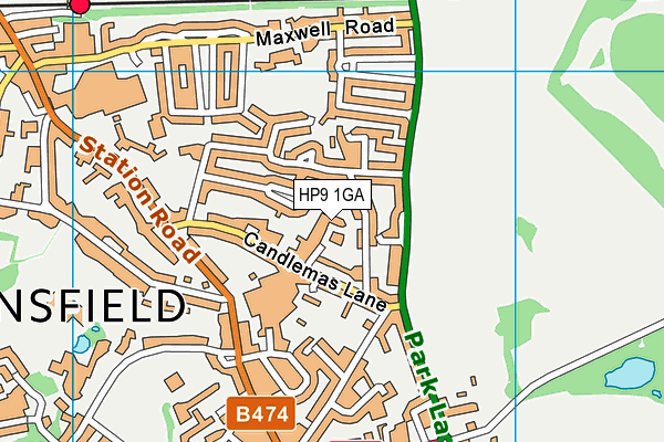 HP9 1GA map - OS VectorMap District (Ordnance Survey) HP9 1GA map - OS VectorMap District (Ordnance Survey)