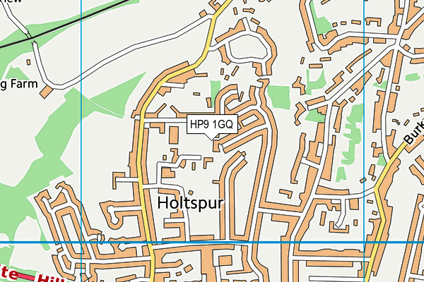 HP9 1GQ map - OS VectorMap District (Ordnance Survey) HP9 1GQ map - OS VectorMap District (Ordnance Survey)