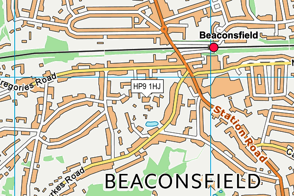 HP9 1HJ map - OS VectorMap District (Ordnance Survey)