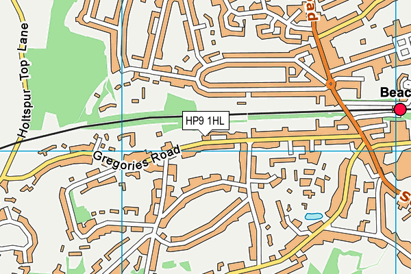 HP9 1HL map - OS VectorMap District (Ordnance Survey) HP9 1HL map - OS VectorMap District (Ordnance Survey)