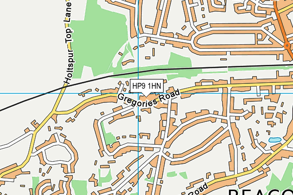 HP9 1HN map - OS VectorMap District (Ordnance Survey) HP9 1HN map - OS VectorMap District (Ordnance Survey)