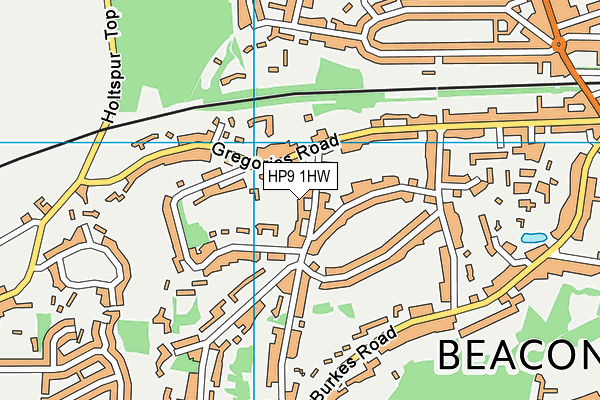 HP9 1HW map - OS VectorMap District (Ordnance Survey) HP9 1HW map - OS VectorMap District (Ordnance Survey)
