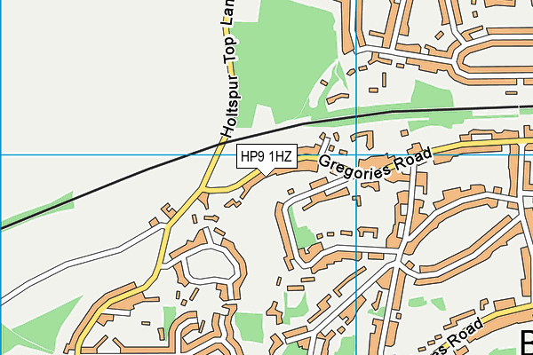 HP9 1HZ map - OS VectorMap District (Ordnance Survey) HP9 1HZ map - OS VectorMap District (Ordnance Survey)