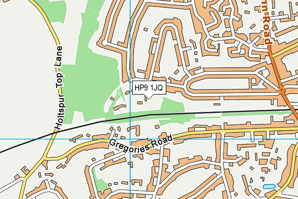 HP9 1JQ map - OS VectorMap District (Ordnance Survey) HP9 1JQ map - OS VectorMap District (Ordnance Survey)