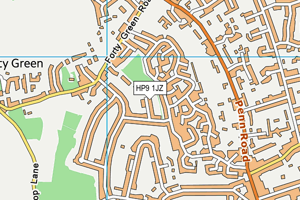 HP9 1JZ map - OS VectorMap District (Ordnance Survey) HP9 1JZ map - OS VectorMap District (Ordnance Survey)