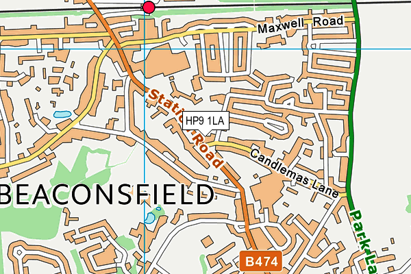 HP9 1LA map - OS VectorMap District (Ordnance Survey) HP9 1LA map - OS VectorMap District (Ordnance Survey)