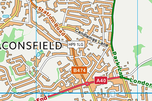 HP9 1LG map - OS VectorMap District (Ordnance Survey) HP9 1LG map - OS VectorMap District (Ordnance Survey)