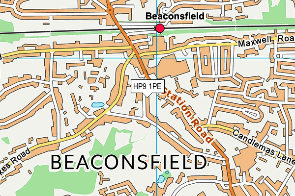 HP9 1PE map - OS VectorMap District (Ordnance Survey)