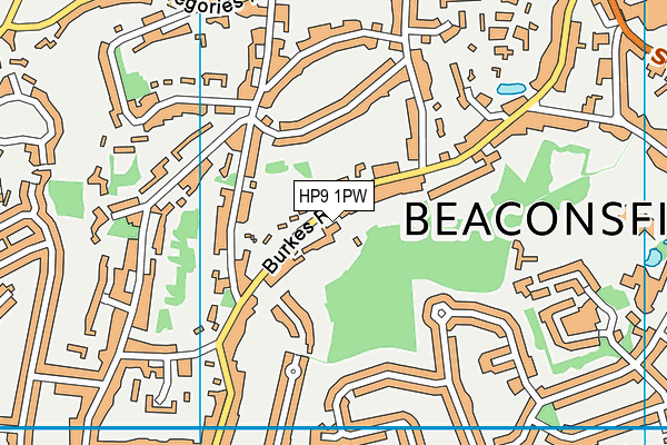 HP9 1PW map - OS VectorMap District (Ordnance Survey) HP9 1PW map - OS VectorMap District (Ordnance Survey)