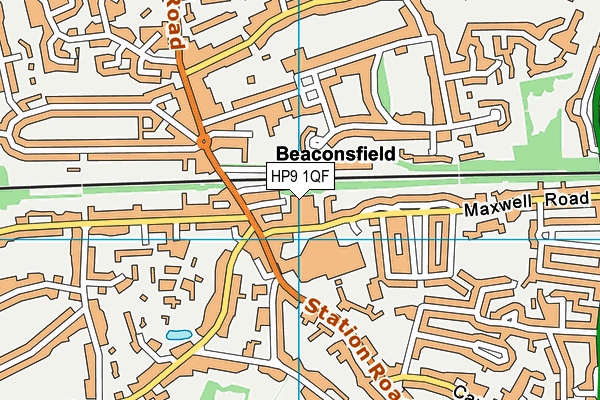 HP9 1QF map - OS VectorMap District (Ordnance Survey) HP9 1QF map - OS VectorMap District (Ordnance Survey)