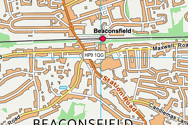 HP9 1QG map - OS VectorMap District (Ordnance Survey)
