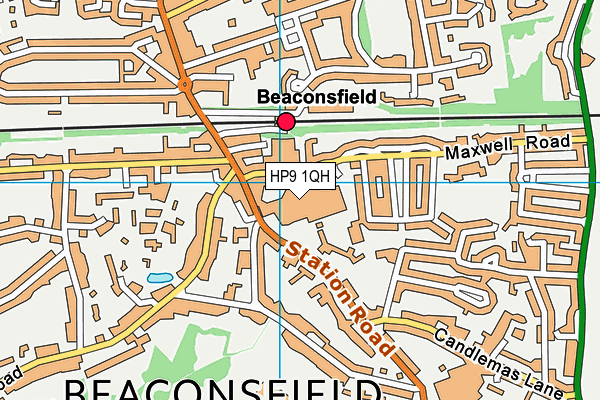 HP9 1QH map - OS VectorMap District (Ordnance Survey) HP9 1QH map - OS VectorMap District (Ordnance Survey)