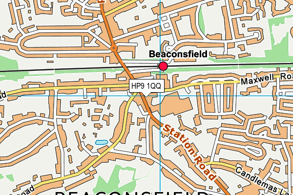 HP9 1QQ map - OS VectorMap District (Ordnance Survey)