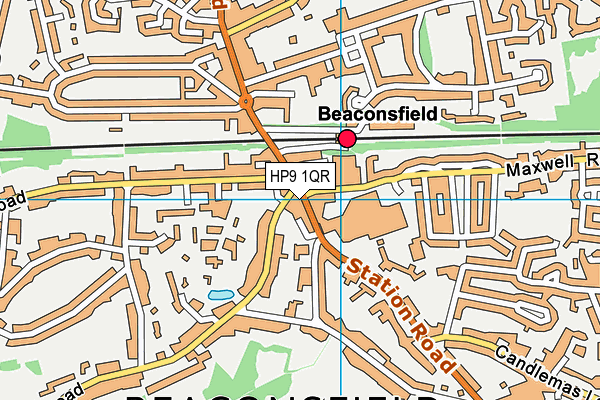 HP9 1QR map - OS VectorMap District (Ordnance Survey)