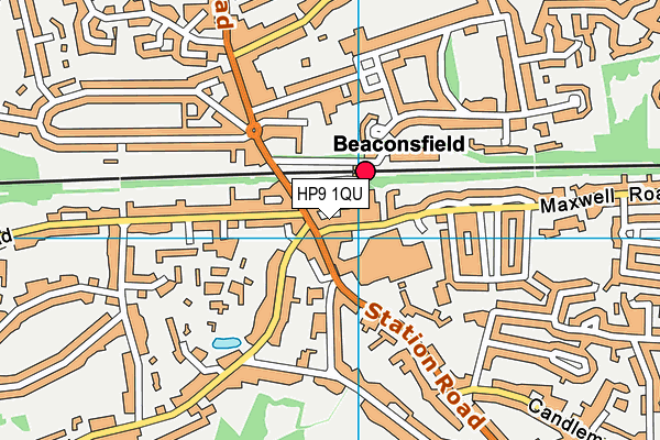 HP9 1QU map - OS VectorMap District (Ordnance Survey)