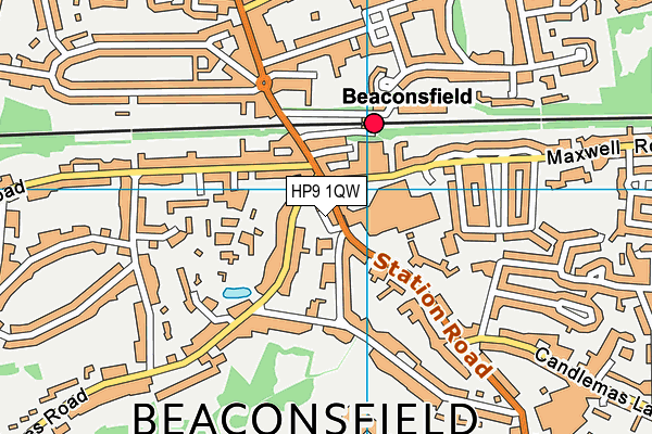 HP9 1QW map - OS VectorMap District (Ordnance Survey) HP9 1QW map - OS VectorMap District (Ordnance Survey)