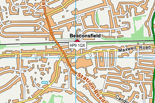 HP9 1QX map - OS VectorMap District (Ordnance Survey)