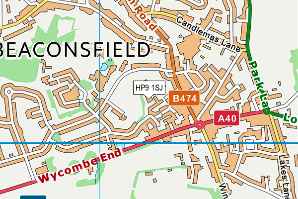 HP9 1SJ map - OS VectorMap District (Ordnance Survey) HP9 1SJ map - OS VectorMap District (Ordnance Survey)