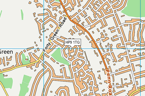 HP9 1TG map - OS VectorMap District (Ordnance Survey) HP9 1TG map - OS VectorMap District (Ordnance Survey)