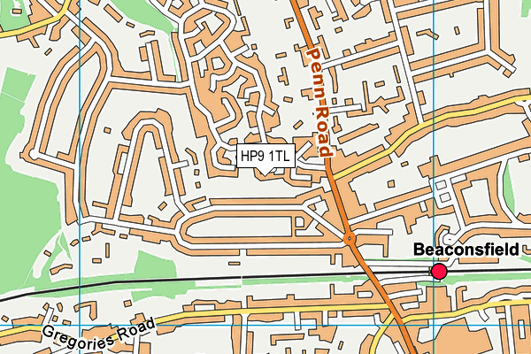 HP9 1TL map - OS VectorMap District (Ordnance Survey) HP9 1TL map - OS VectorMap District (Ordnance Survey)
