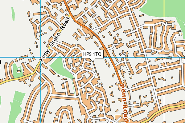 HP9 1TQ map - OS VectorMap District (Ordnance Survey) HP9 1TQ map - OS VectorMap District (Ordnance Survey)