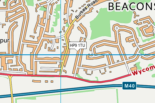 HP9 1TU map - OS VectorMap District (Ordnance Survey) HP9 1TU map - OS VectorMap District (Ordnance Survey)