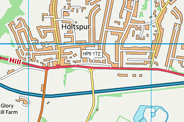 HP9 1TZ map - OS VectorMap District (Ordnance Survey) HP9 1TZ map - OS VectorMap District (Ordnance Survey)