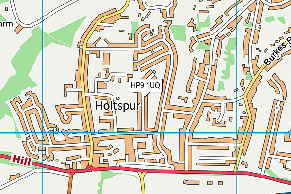 HP9 1UQ map - OS VectorMap District (Ordnance Survey) HP9 1UQ map - OS VectorMap District (Ordnance Survey)