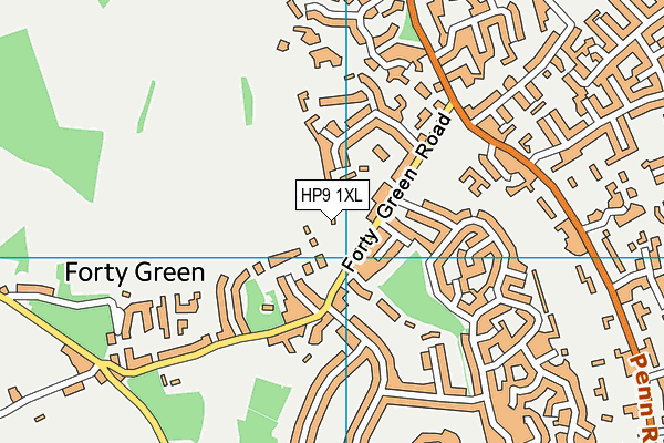 HP9 1XL map - OS VectorMap District (Ordnance Survey) HP9 1XL map - OS VectorMap District (Ordnance Survey)