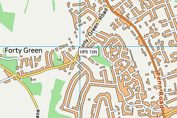 HP9 1XN map - OS VectorMap District (Ordnance Survey) HP9 1XN map - OS VectorMap District (Ordnance Survey)