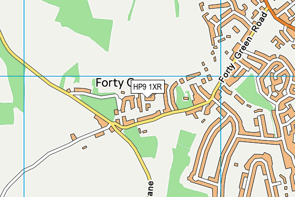 HP9 1XR map - OS VectorMap District (Ordnance Survey)