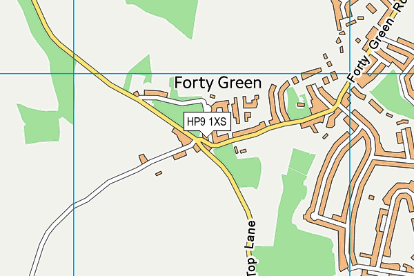 HP9 1XS map - OS VectorMap District (Ordnance Survey)