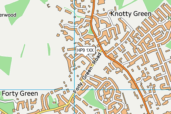 HP9 1XX map - OS VectorMap District (Ordnance Survey)