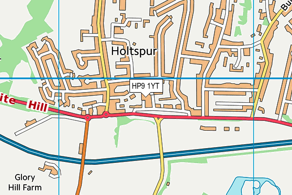 HP9 1YT map - OS VectorMap District (Ordnance Survey) HP9 1YT map - OS VectorMap District (Ordnance Survey)