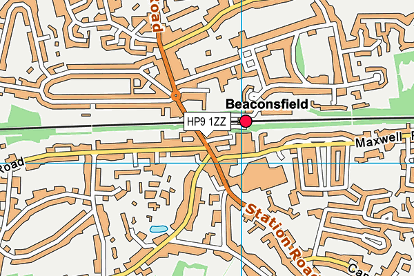 HP9 1ZZ map - OS VectorMap District (Ordnance Survey) HP9 1ZZ map - OS VectorMap District (Ordnance Survey)