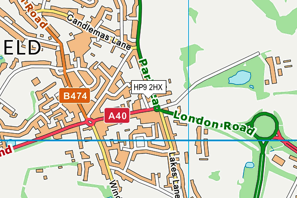 HP9 2HX map - OS VectorMap District (Ordnance Survey) HP9 2HX map - OS VectorMap District (Ordnance Survey)