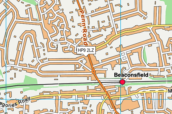 HP9 2LZ map - OS VectorMap District (Ordnance Survey) HP9 2LZ map - OS VectorMap District (Ordnance Survey)